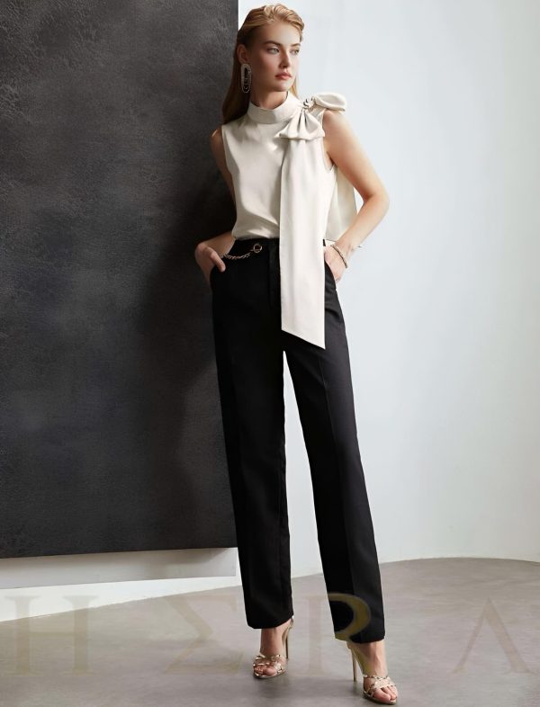 Bow Shoulder Embellished Top - Imagen 4