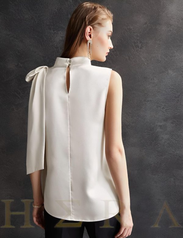 Bow Shoulder Embellished Top - Imagen 6