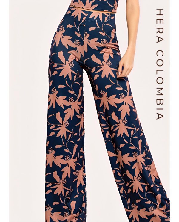 Pantalón estampado de flores - Imagen 2