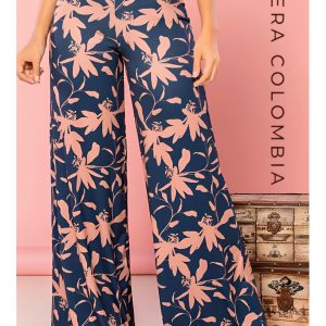 Pantalón estampado de flores