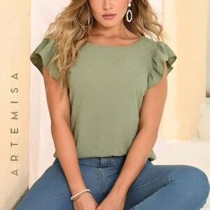 Blusa manga sisa verde